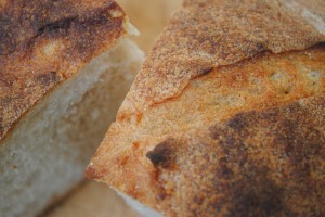 Revived sourdough loaf - crust
