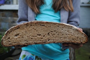 Cross section through a Poilane country loaf